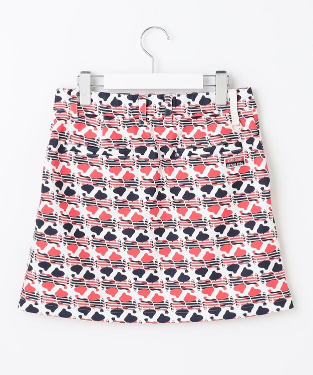 23区GOLF 【WOMEN】ＰＡＲＩＳ柄プリント ダンボール スカート ホワイト系5