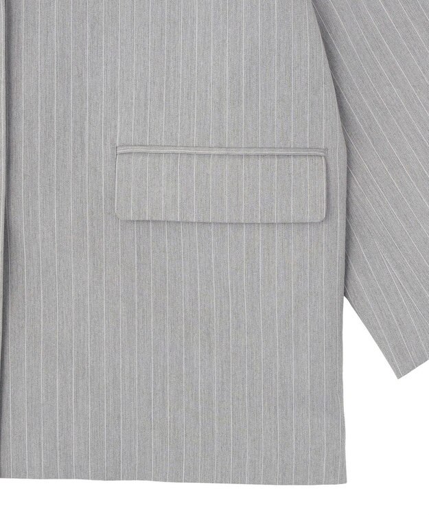 AMERICAN HOLIC オーバーサイズテーラージャケット Stripe Gray