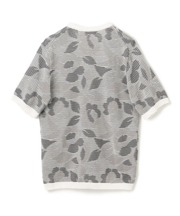 JOSEPH HOMME メキシカンブラインドジャガード　クルーネック半袖ニット アイボリー系5