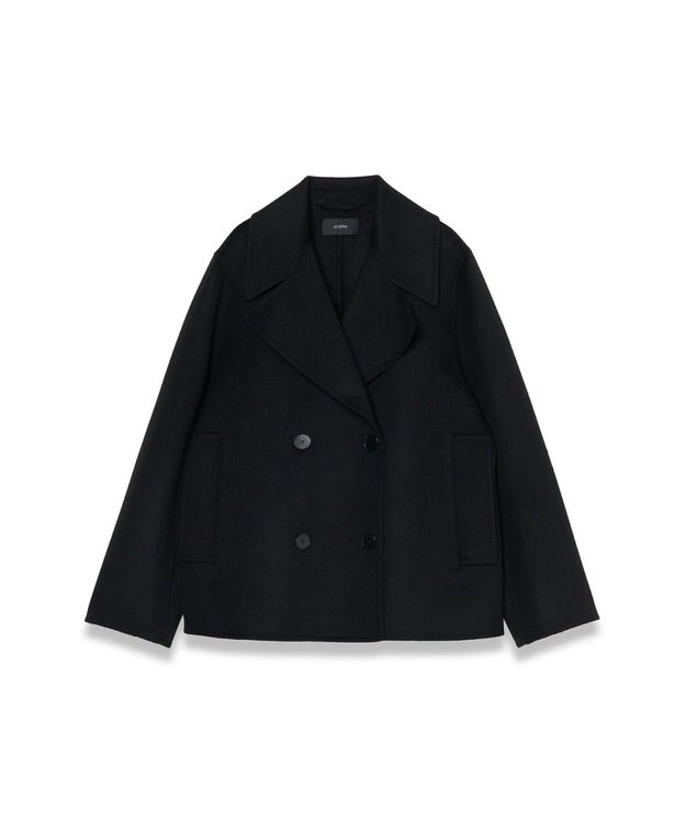JOSEPH 【WEB＆OUTLET限定】ダブルフェイスウールキャッシュ ショートコート Black