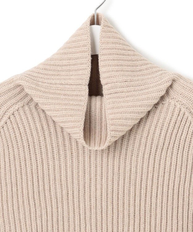 23区 【洗える】カシミヤブレンド ニット ネックウォーマー ベージュ系