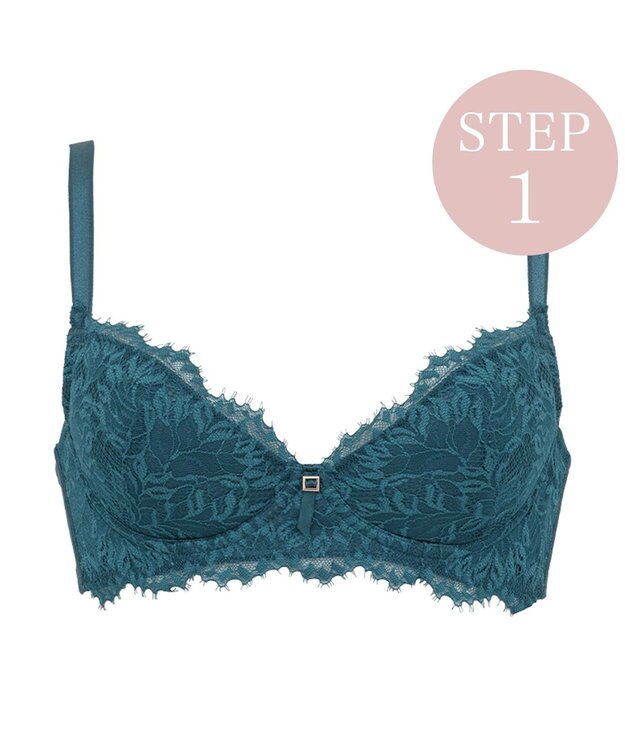 BRADELIS New York 【BRADELIS New York】ウェンディステップ1ブラ23A1 ふんわり包んでナチュラルなシルエットを作る補正ブラ ターコイズ