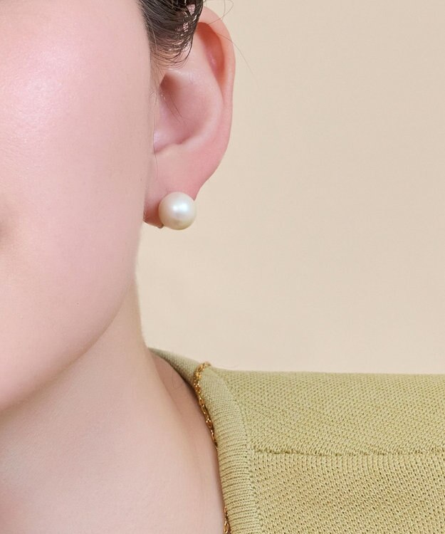 Phoebe 【痛くないシリーズ/金属アレルギー対応】パールリウムライトフィットイヤリング/一粒パール ホワイト
