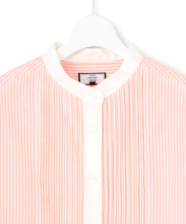 J.PRESS YORK STREET 【WOMEN】コットンタイプライター ブラウス オレンジ系1