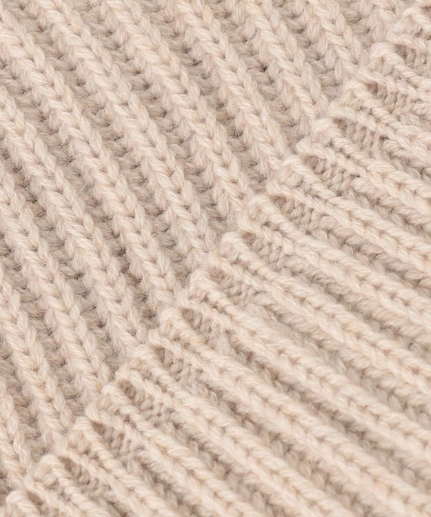 23区 【洗える】カシミヤブレンド ニット ネックウォーマー ベージュ系