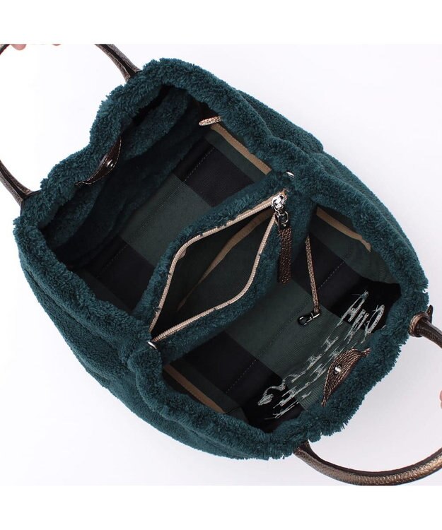 A.D.M.J. 【もこもこ】オスカー/コード刺しゅうキューブトート25cm(Dカン＋) MINELAL WOODS