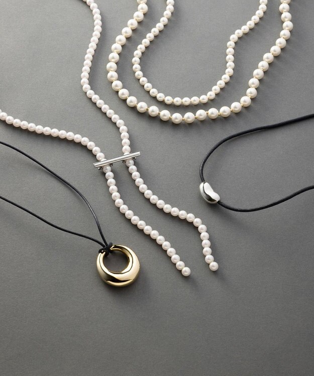 23区 【好評につき追加生産】ビーンズ ネックレス シルバー系