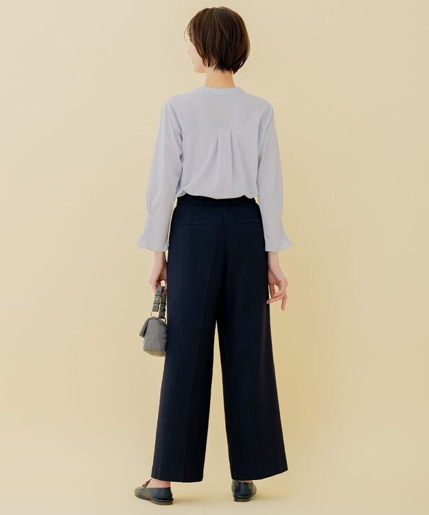 自由区 【XSサイズ～/洗える】トリコットジャージー プルオーバー スカイブルー系1