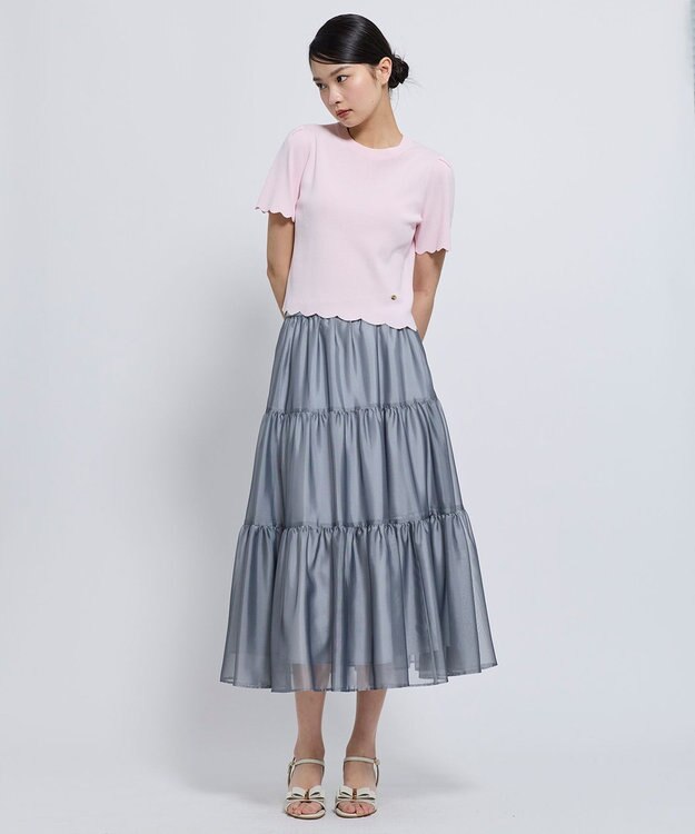 TOCCA LITTLE RIPPLES ニットトップス ピンク系