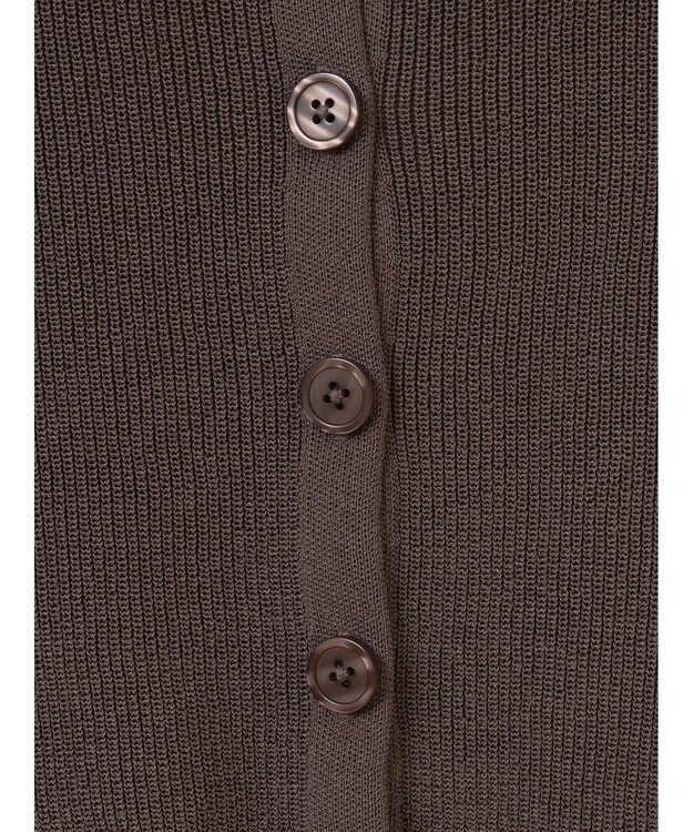 earth music&ecology ＳＥＴ２点襟付きカーディガン＋ニットワンピース Mocha