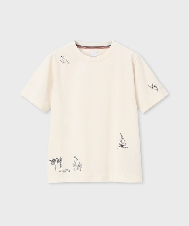 Paul Smith ドローイングモチーフ Tシャツ アイボリー