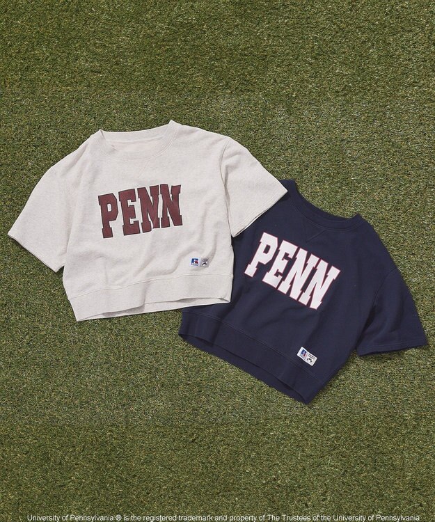 AMERICAN HOLIC 【RUSSELL×PENN】半袖スウェット Gray Mixture