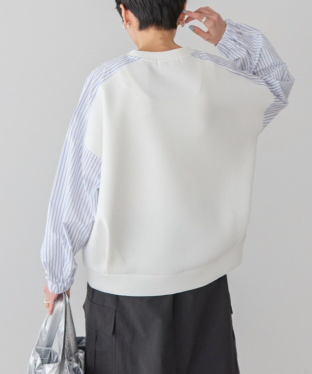 AMERICAN HOLIC 異素材コクーンポンチプルオーバー Off White