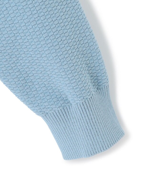 J.PRESS MEN ハイツイストリンクス  フルジップニットカーディガン サックスブルー系