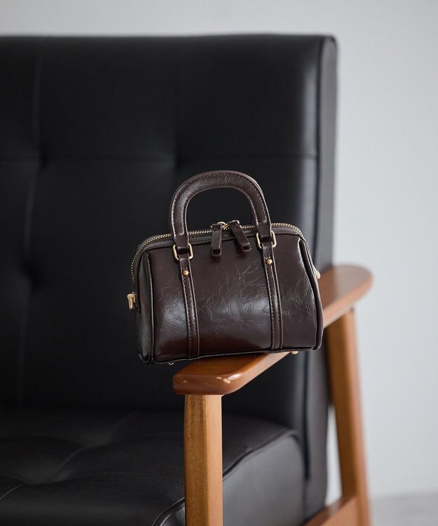 earth music&ecology ミニボストンバッグ Dark Brown