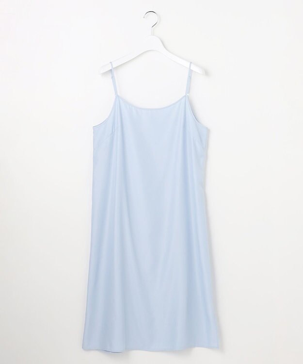 自由区 L エンブロイダリーブロード ワンピース サックス×オフ