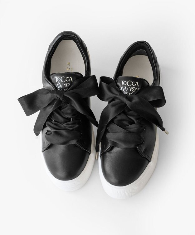 TOCCA 【2種類の靴紐付き2WAY・軽量】TNY SNEAKERS スニーカー ブラック系