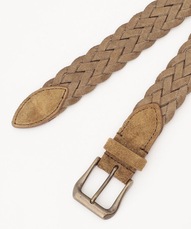 JOSEPH ABBOUD スウェードベルト ダークグリーン系