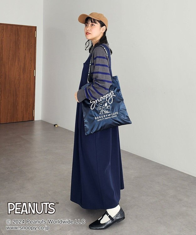 CRAFT STANDARD BOUTIQUE 【PEANUTS】メタリックロゴハンドルトート Navy
