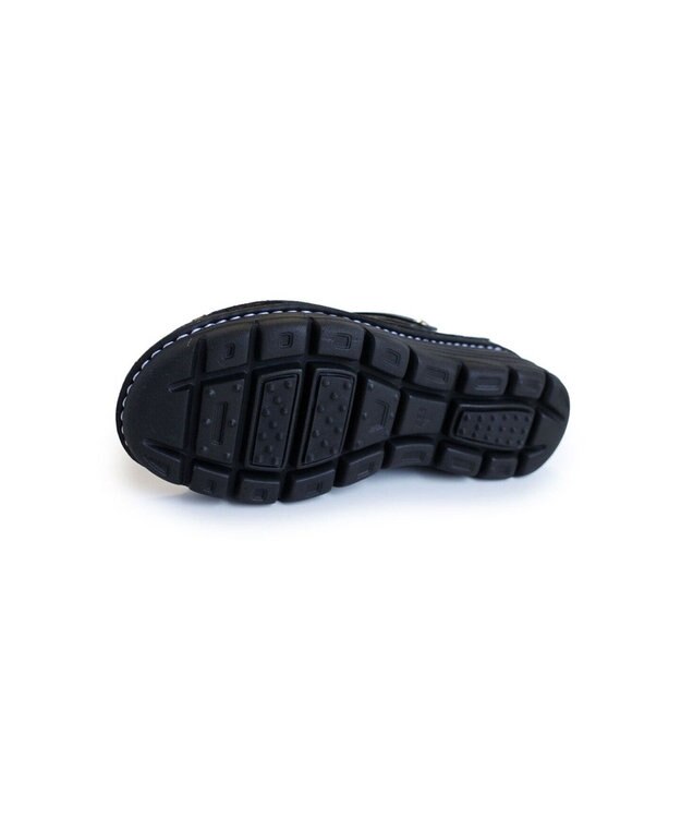 Pointer 本革 超軽量厚底サボサンダル ブラック