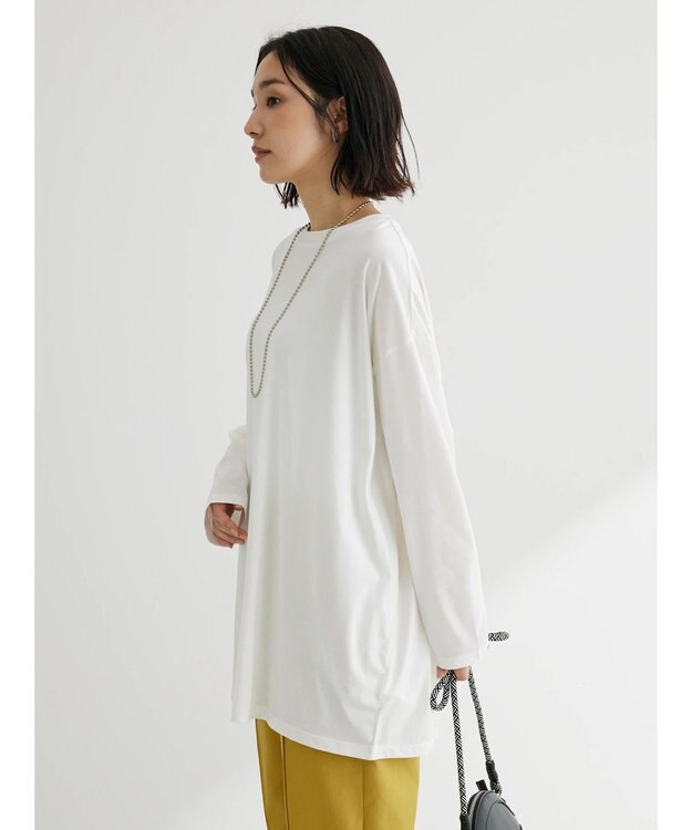 Green Parks シアーバックロゴチュニック Off White