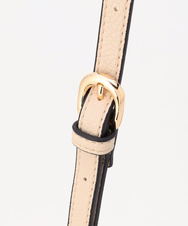 組曲 フロントベルト2WAYハンド バッグ グレージュ系