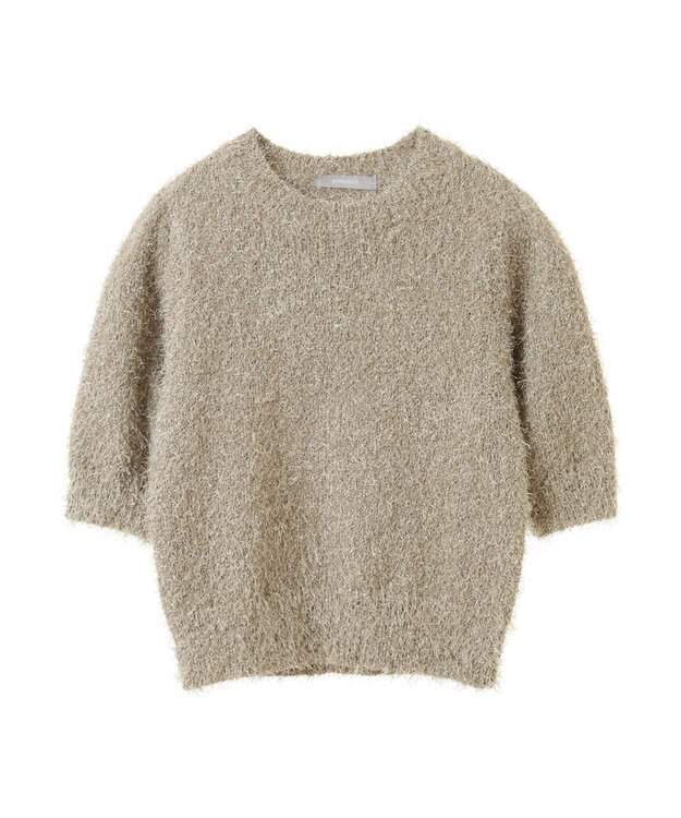 Green Parks ａ．ラメシャギーニットプルオーバー Beige