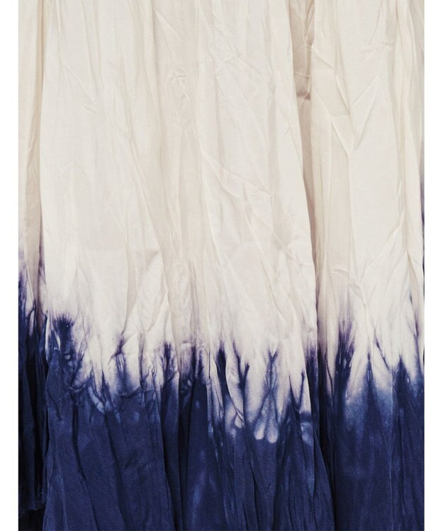 JOSEPH ニットアンドウーヴン　シルクプリーツスカート Ivory/Navy