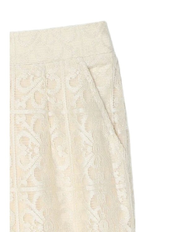 Green Parks 格子柄レースパンツ Light Beige