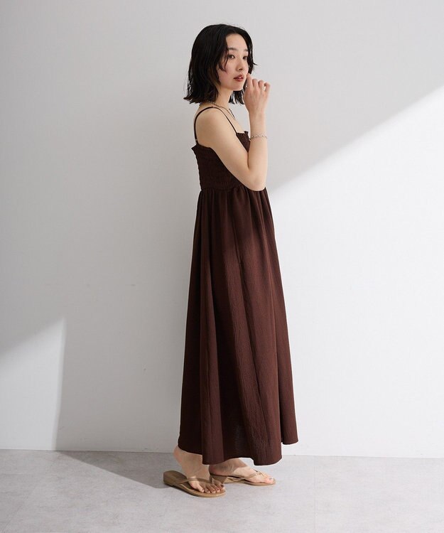 Green Parks サッカーキャミワンピース Brown