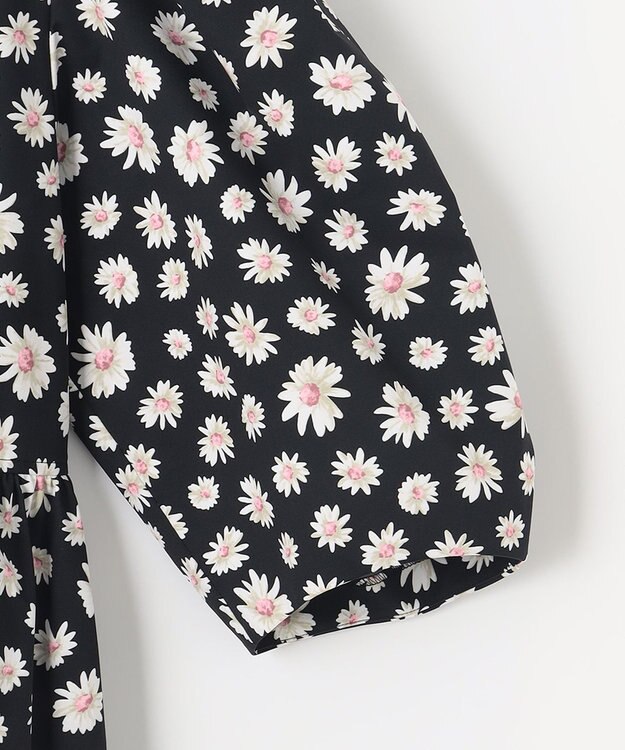 組曲 L 【組曲×setsuko sagittaire】ハイカウントストレッチプリントワンピース ブラック系6