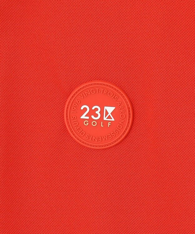 23区GOLF 盛夏対応のマルチ機能【接触冷感・UVケア・吸水速乾】【WOMEN】 カノコシャツ オレンジ系