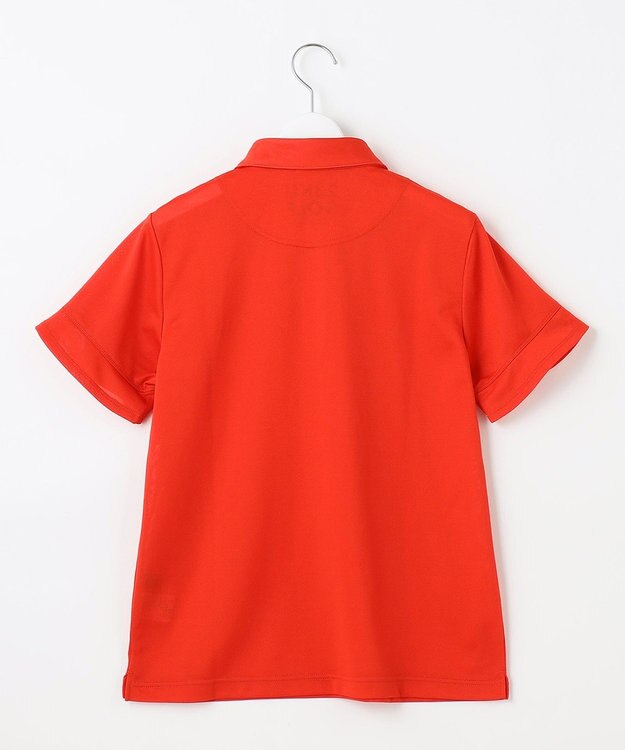 23区GOLF 盛夏対応のマルチ機能【接触冷感・UVケア・吸水速乾】【WOMEN】 カノコシャツ オレンジ系