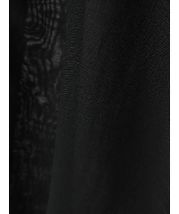 earth music&ecology シアーバンドカラーシャツ Black