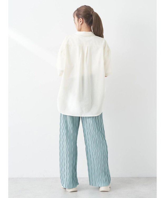 earth music&ecology リラックスセルフカットパンツ Mint