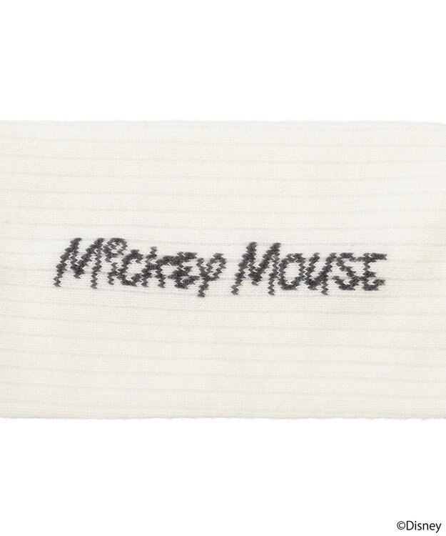 earth music&ecology 【予約】Disney/アソート刺繍入り靴下 チャコールグレー