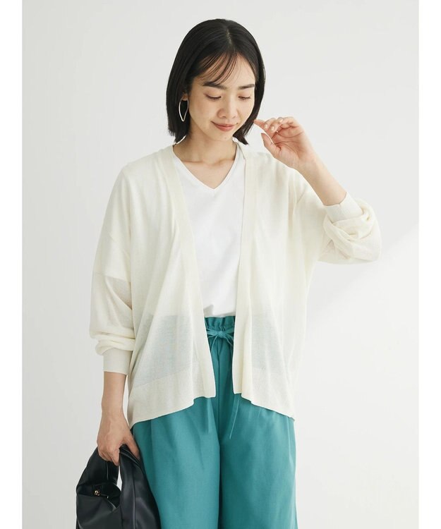 Green Parks 汗染み防止ＶネックＴシャツ Off White