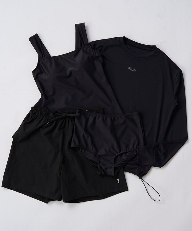 OP／FILA 【FILA】リゾート水着&カバーアップ4点セット ブラック