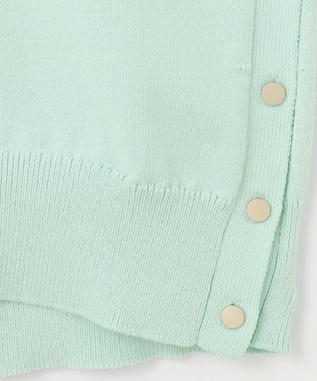 自由区 【WEB限定カラーあり・洗える】コットンナイロンミドルゲージ ニット ミント