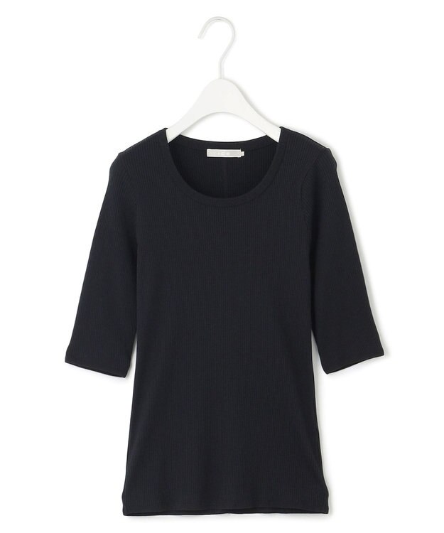 ICB 【洗える】4×2リブ プルオーバー ブラック系