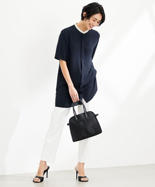 ICB L 【新色追加・UVカット・吸水速乾・接触冷感・洗える】シェルタリングドライオックス スティックパンツ オフホワイト系