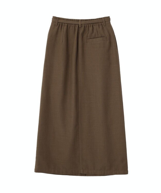 CRAFT STANDARD BOUTIQUE リネンライクラップ風スカート Brown
