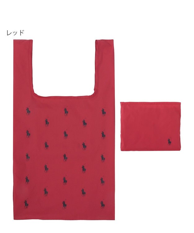 MOONBAT POLO RALPH LAUREN ポロポニー ポケッタブル レインバック レッド