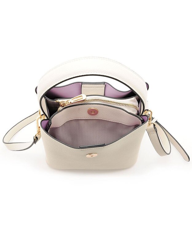 MioFIRANO ベルトフラップショルダーバッグ 2WAY　FIRANO フィラノ WHITE