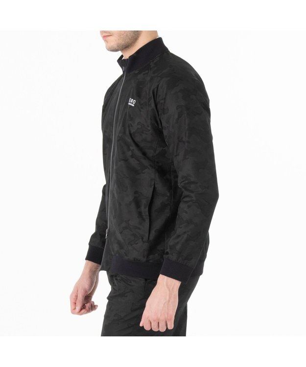 ZERO HALLIBURTON クールドッツ カモフラージュ ブルゾン ZHG-A4S10A 82822 ゴルフウェア ブラック