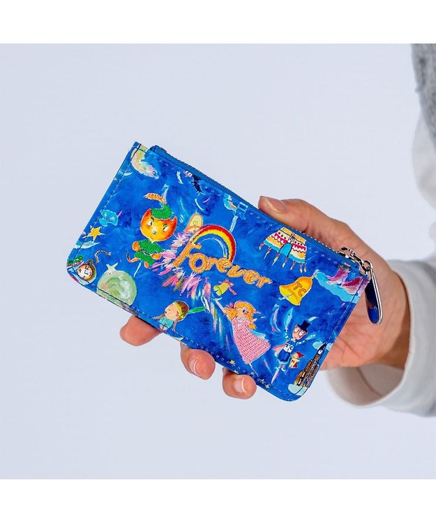 tsumori chisato CARRY ピーターパン フラグメントケース キャッシュレス 財布 ブルー