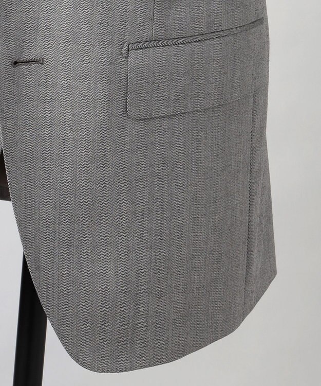 GOTAIRIKU 【御幸毛織】ニュージーランドメリノSuper120'sツイル スーツ グレー系1