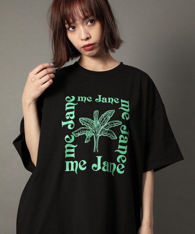 Green Parks ｍｅ　Ｊａｎｅ／プリントＢＩＧＴシャツ Black
