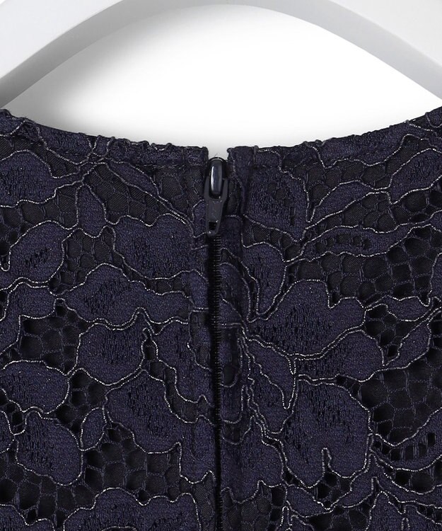 23区 【APPLAUDIR】シャイニーレース ドレス ネイビー