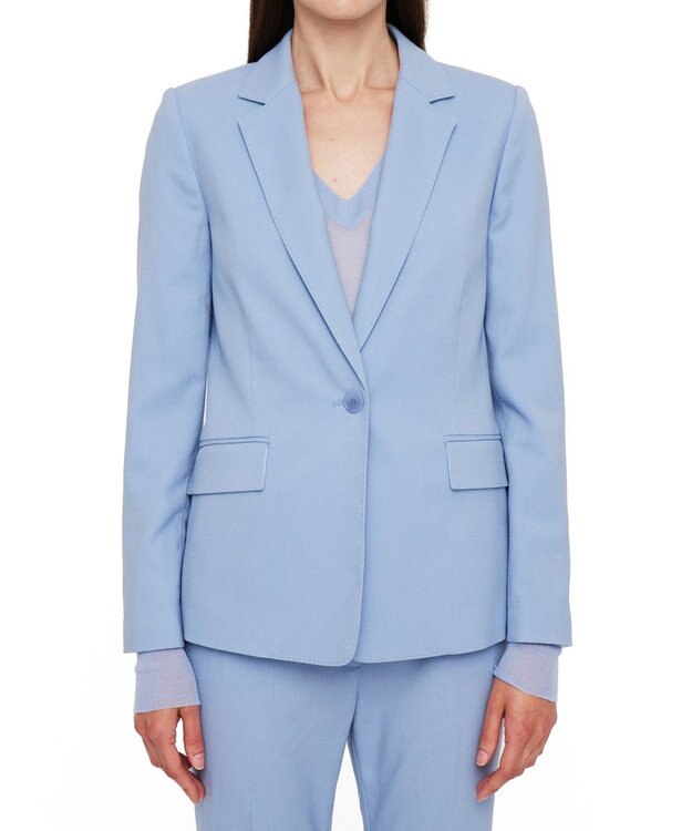 JOSEPH テーラリングクレープ　シングルブレストジャケット Faded Sky